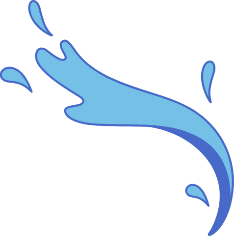 stylized blue water splash with dynamic motion on transparent background - Download Free Stock Videos Pikwizard.com