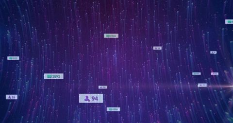 Abstract Digital Data Stream with User Interactivity