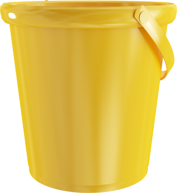 Yellow Bucket on Transparent Background Isolated - Download Free Stock Videos Pikwizard.com