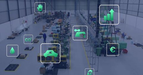 Factory Assembly Line Integrating Smart Automation and Eco Monitoring Systems