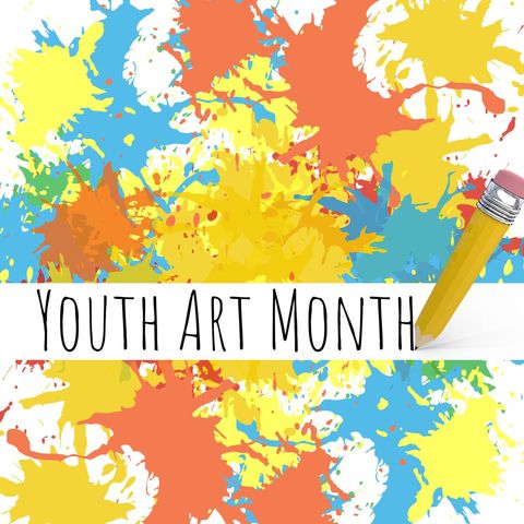 vibrant colors celebrating youth art month creativity - Download Free Stock Templates Pikwizard.com