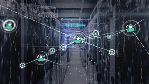Global Network Connections in Data Center Animation