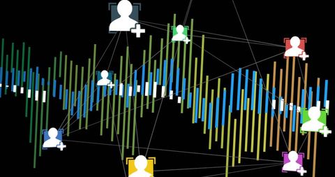 abstract digital connections over data graphics network - Download Free Stock Images Pikwizard.com