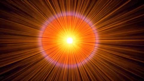 Radiant Cosmic Starburst with Fiery Glow