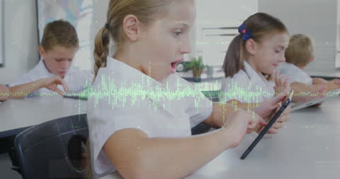 Innovative Classroom Technology with Engaged Schoolchildren