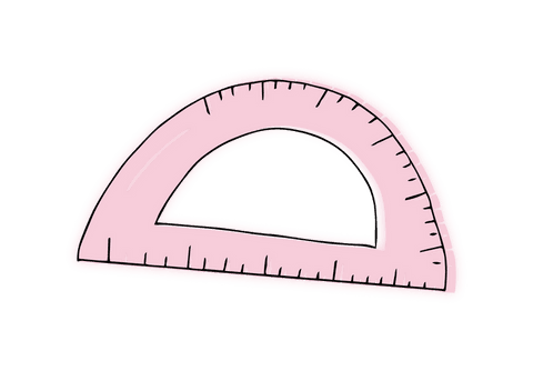 Pink Transparent Protractor Icon with Degrees - Download Free Stock Videos Pikwizard.com