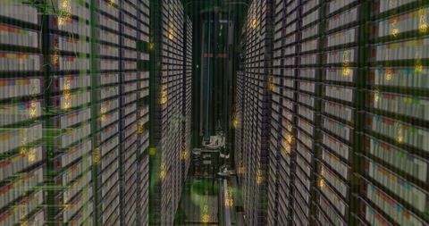 Advanced Data Processing in a Modern Server Room - Download Free Stock Images Pikwizard.com