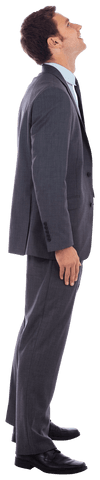Transparent Confident Businessman Standing Motivated in Suit - Download Free Stock Videos Pikwizard.com