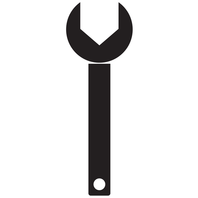 Black Open-End Wrench on Transparent Background - Download Free Stock Videos Pikwizard.com