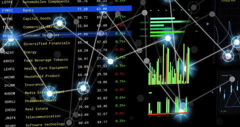 Digital Financial Data Processing with Network Connections