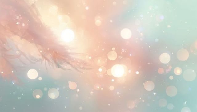 Dreamy pastel bokeh with feather soft glowing orbs and ethereal light for backgrounds