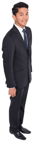 Transparent Background Businessman in Formal Attire