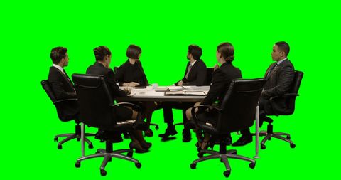 Business Team Leaders Engaging in Discussion