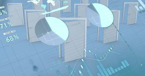 Data Processing Concept with Global Business Elements - Download Free Stock Images Pikwizard.com