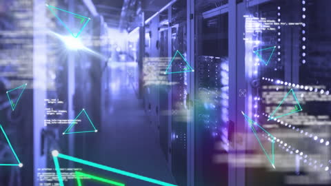 Futuristic Data Processing Network Concept