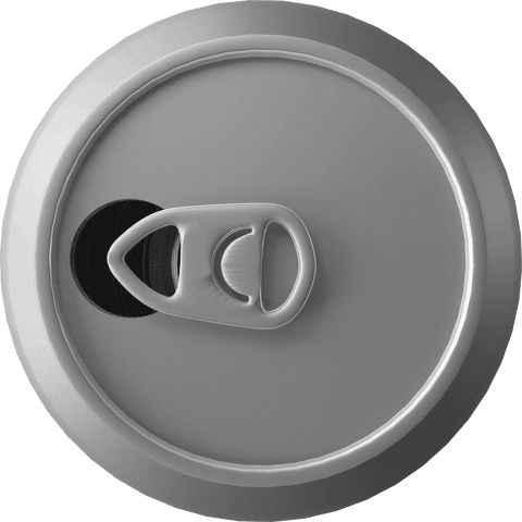 High Quality Top View of Metallic Drink Can Lid on Transparent Background - Download Free Stock Videos Pikwizard.com