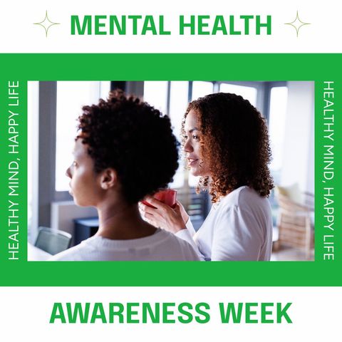 mental health awareness week diverse women chatting - Download Free Stock Templates Pikwizard.com