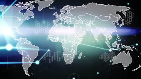 Interconnected Network Across Global Landscape