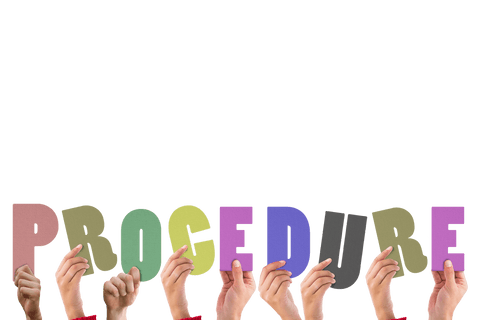 hands holding procedure text on transparent background - Download Free Stock Videos Pikwizard.com