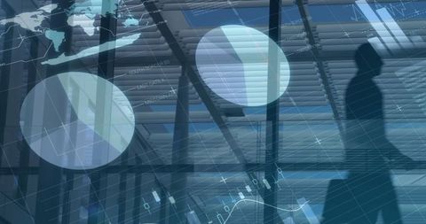 Business Professionals with Financial Data and Trends - Download Free Stock Images Pikwizard.com