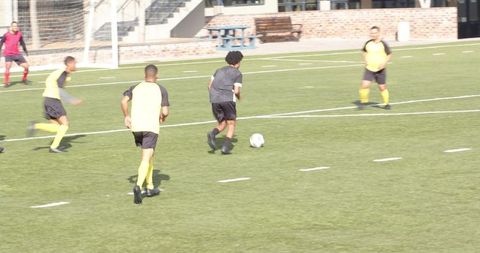 Youth Soccer Players Practicing Teamwork and Skills Outdoors - Download Free Stock Images Pikwizard.com