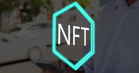 Businessman Engaged With Innovative NFT Technology