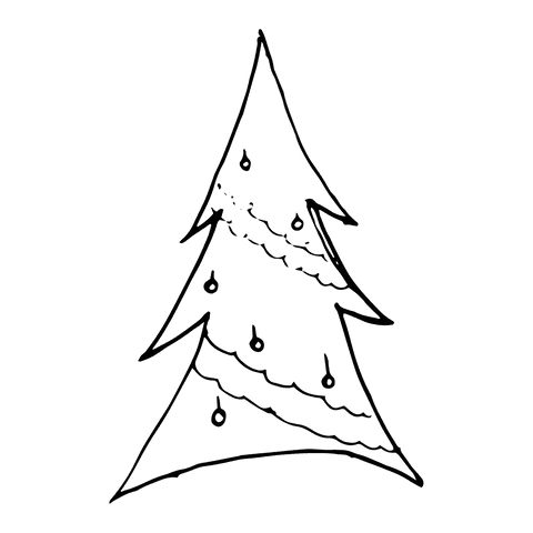 simple transparent christmas tree outline symbol - Download Free Stock Videos Pikwizard.com