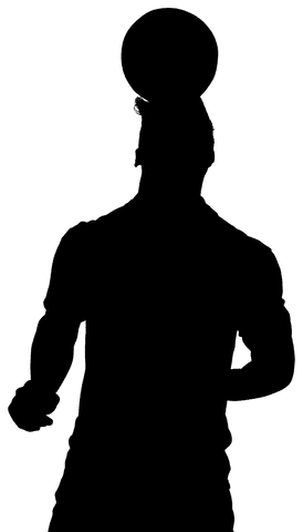 athletic silhouette of man holding baton on transparent background - Download Free Stock Videos Pikwizard.com