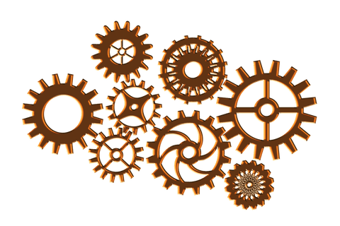 intricate orange cog wheels transparent industrial vector - Download Free Stock Videos Pikwizard.com