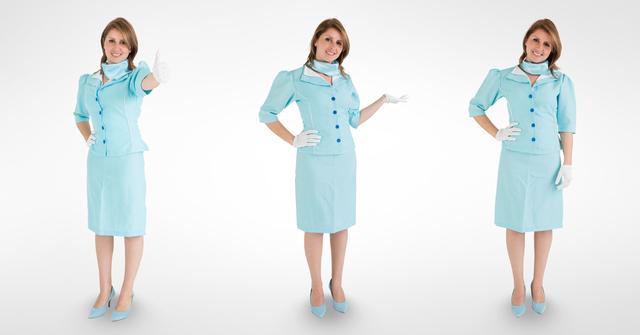 Medical Professional in Blue Uniform Posing in Various Positions - Download Free Stock Images Pikwizard.com