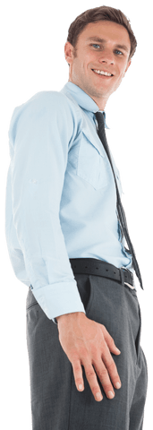Exclusive PNG of Smiling Businessman in Formal Attire