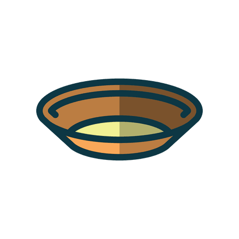 transparent digital illustration of empty bowl with simple shapes - Download Free Stock Videos Pikwizard.com