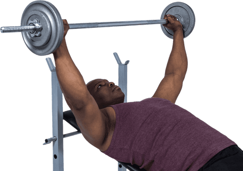 Athlete Performing Barbell Bench Press Transparent Background - Download Free Stock Videos Pikwizard.com