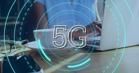 5G Technology with Futuristic Digital Interface - Download Free Stock Images Pikwizard.com