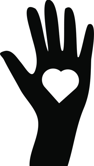 Transparent outline of raised hand with a heart symbol vector illustration - Download Free Stock Videos Pikwizard.com