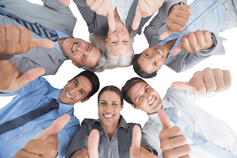 diverse team showing thumbs up, achieving transparent unity - Download Free Stock Videos Pikwizard.com