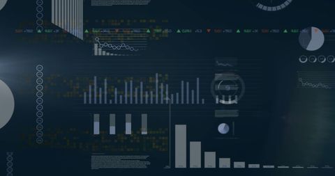 Digital Interface with Financial Data Analytics Charts - Download Free Stock Images Pikwizard.com