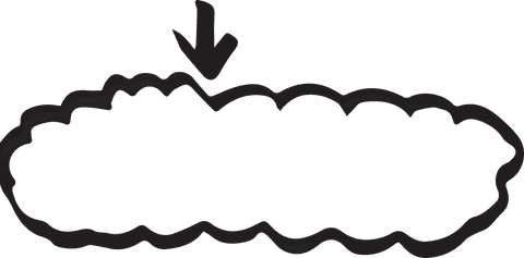 Cloud with Down Arrow Web Illustration on Transparent Background - Download Free Stock Videos Pikwizard.com