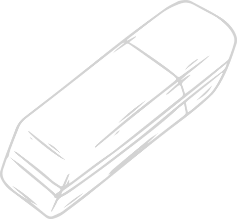stylized rectangular eraser drawing on transparent background - Download Free Stock Videos Pikwizard.com