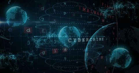 futuristic global cybersecurity interface with digital holograms - Download Free Stock Images Pikwizard.com