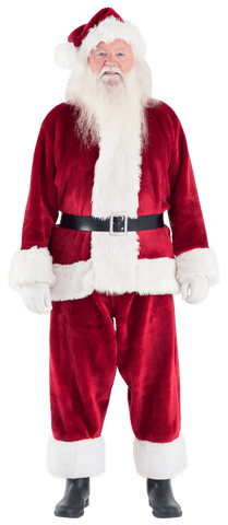 Jolly Santa Claus Smiling in Traditional Red Outfit on Transparent Background - Download Free Stock Videos Pikwizard.com