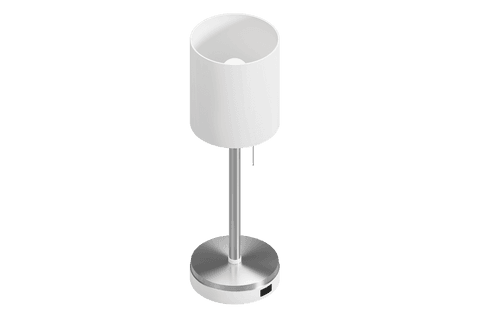 modern electric table lamp with cylindrical shade transparent background - Download Free Stock Videos Pikwizard.com