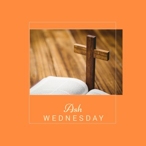 wooden cross and bible representing ash wednesday - Download Free Stock Templates Pikwizard.com