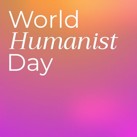 world humanist day gradient background poster - Download Free Stock Templates Pikwizard.com