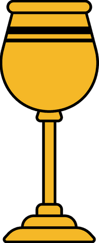 golden goblet with decorative bands transparent background - Download Free Stock Videos Pikwizard.com