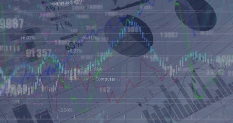 Graph and Data Processing with Cybersecurity Warnings - Download Free Stock Images Pikwizard.com