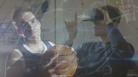Futuristic Technology Meets Basketball in Virtual Reality Space
