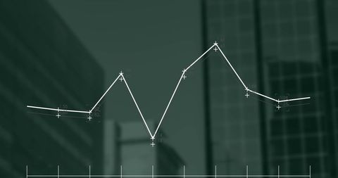 Financial Data Analysis with Urban Skyscrapers in Background - Download Free Stock Images Pikwizard.com