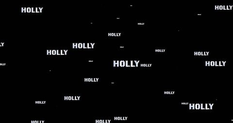 Repetitive HOLLY Text on Black Background - Download Free Stock Images Pikwizard.com
