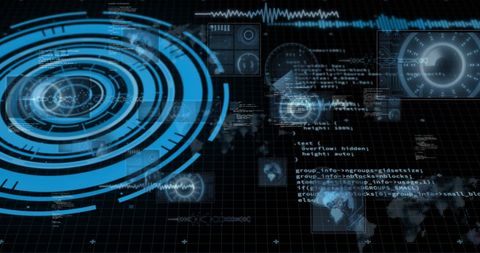 Futuristic Global Data Interface with Scanning Technology - Download Free Stock Images Pikwizard.com